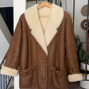 Vintage Cozy Genuine Leather and Shearling jacket